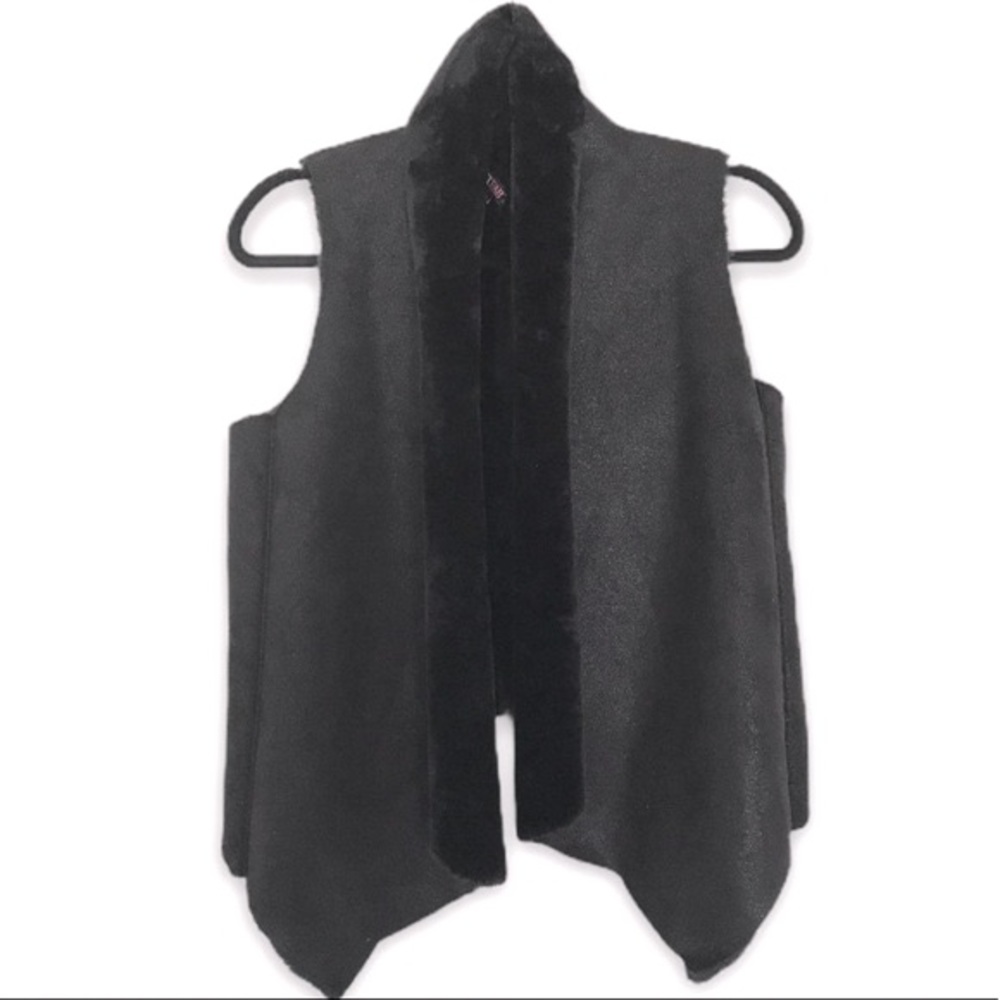 JustFab Faux Leather Vest